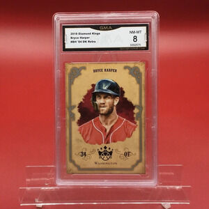 2019 Diamond Kings Bryce Harper Graded 8 Card